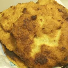 A picture of Feta Cheese Fried Flatbread.