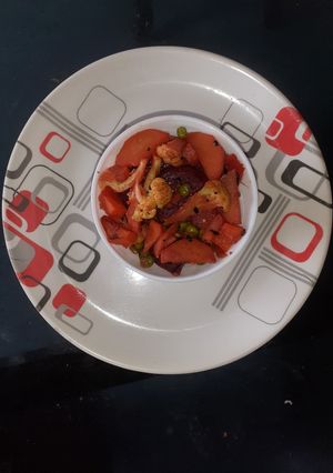 বিট গাজরের মিশেল তরকারি (beet gajarer mishel tarkari recipe in Bengali) রেসিপির প্রধান ছবি