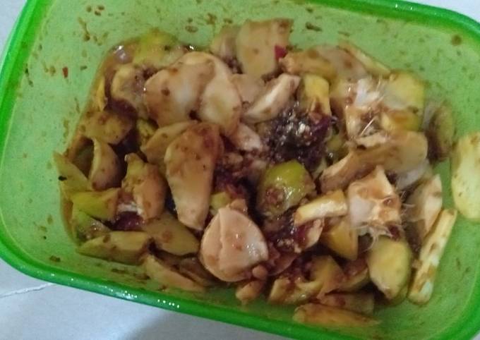 Rujak campur sambel kacang