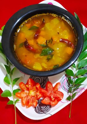 A picture of Masoor dal Sambar.