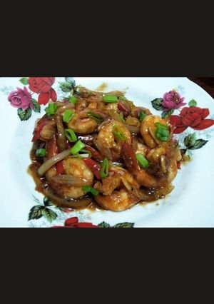 Foto resep Udang Saus Lada Hitam