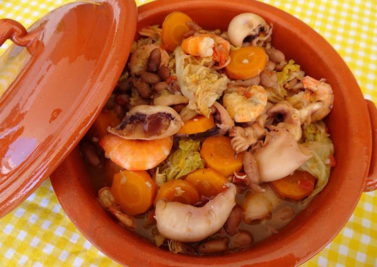 Feijoada de chocos e camarão - Tudogosreceitas