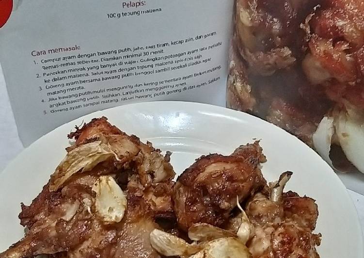 Bagaimana Menyiapkan Ayam goreng bawang putih yang Lezat
