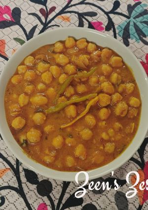 A picture of Lahori Chikkad/Chikkar Chole.