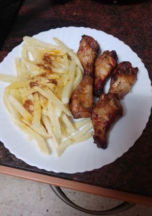 Foto principal de Alitas de Pollo a la Barbacoa en Freidora de Aire