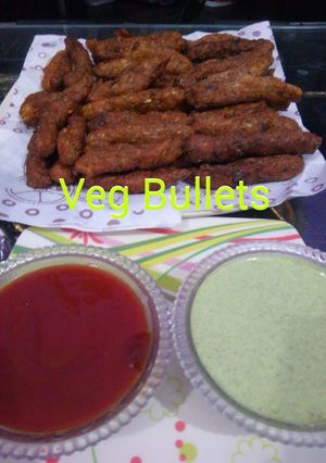 A picture of Veg Bullets.