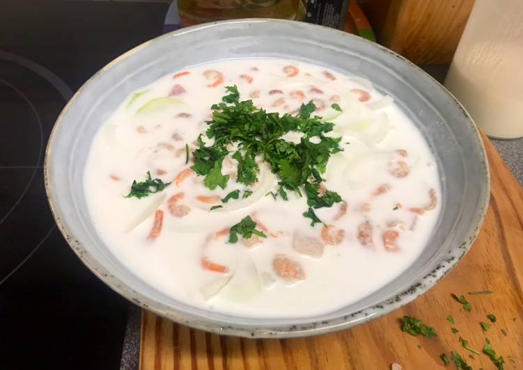 Aguachile de coco 🥥, emperador y camarones