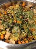 Wok de Chou chinois, poireaux et carottes sautés aux six parfums