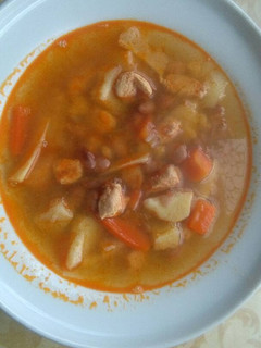 Babgulyás csirkéből recept fotója