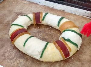 Una foto de rosca de pascua