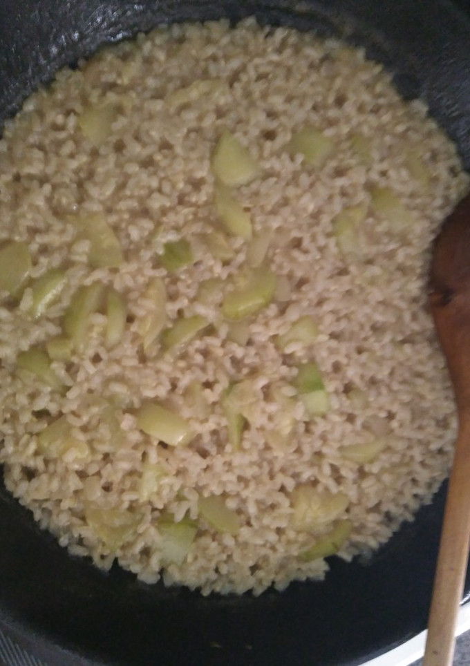 Una foto de Arroz de sobras de guiso