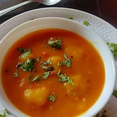 A picture of Rildok (Nepali soup)).