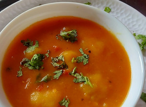 A picture of Rildok (Nepali soup)).