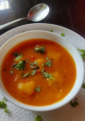 A picture of Rildok (Nepali soup)).