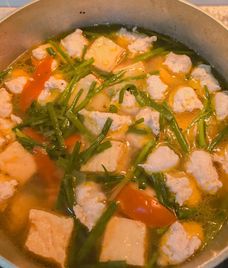 canh giò sống mọc