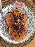 Waffles o pancakes de camote o papa dulce 🍠