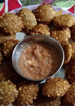 A picture of Sabudana tikki.