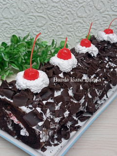 Foto resep Blackforest roll cake