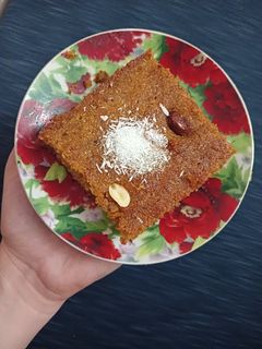 صورة لوصفة بسبوسة وبذوق القهوة