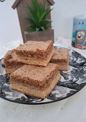 Diós habos süti cukor nélkül, gluténmentesen – retró lakodalmas sütemény recept fotója