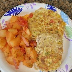 A picture of Turkey burger breakfast cheese paddies.