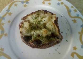 Easiest Way to Prepare Tasty Crispy Fluffy Garlic Baked Potato
