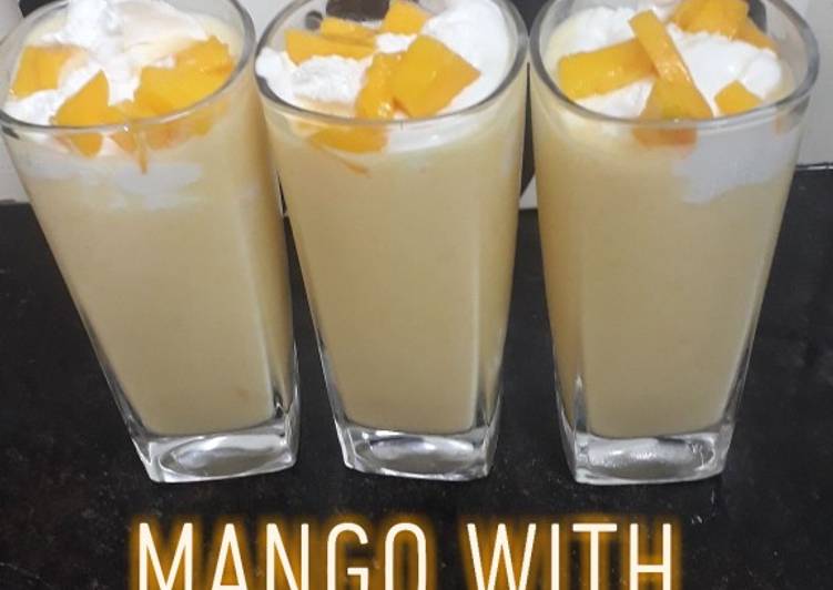 Recipe of Homemade Mango with Vanilla Shake