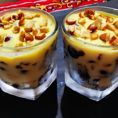 Custard Fruit trifle A picture of Custard Fruit trifle.