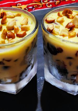 A picture of Custard Fruit trifle.