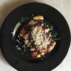 รูปของ Pisang penyet coklat keju