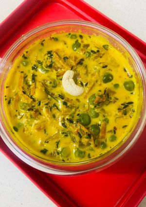 कच्ची हल्दी की ग्रेवी वाली सब्जी रेसिपी मुख्य फोटो