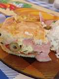 Fugazza con mucho relleno