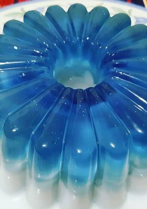 Foto resep Blue Ocean Jelly Puding