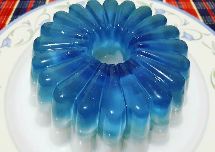 Bahan Blue Ocean Jelly Puding | Cara Masak Blue Ocean Jelly Puding Yang Enak dan Simpel