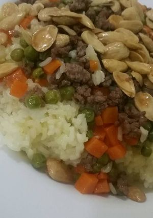 صورة لوصفة مقلوبه البازلاء