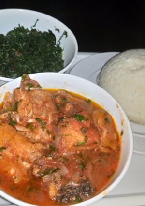 A picture of Nile perch stew.