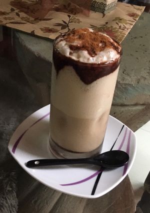 Una foto de Frappé casero, muy fácil solo con café