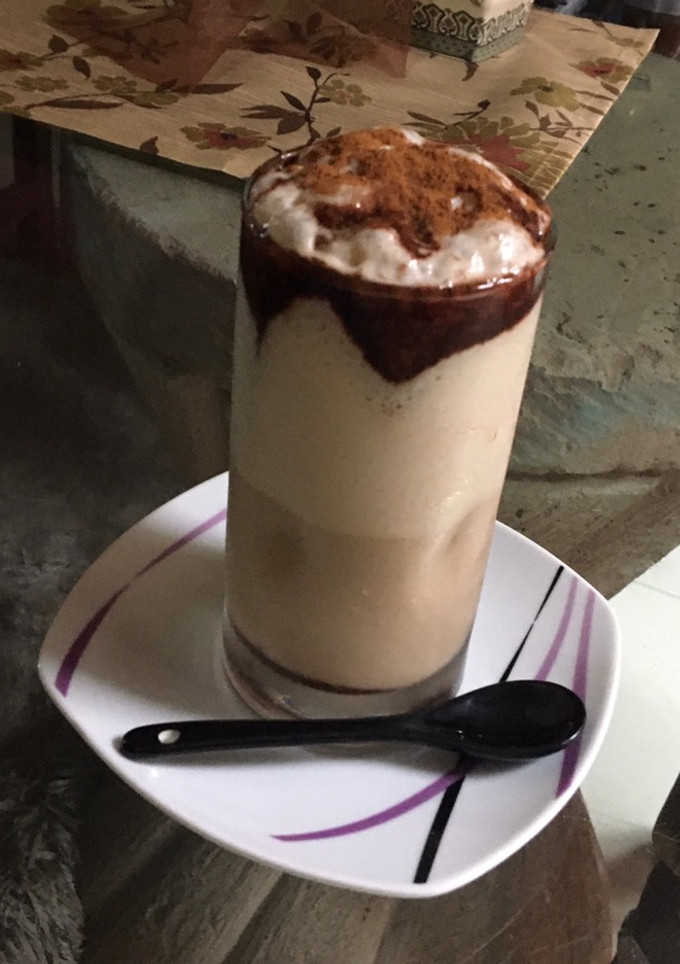 Una foto de Frappé casero, muy fácil solo con café