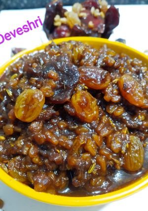 A picture of Fenugreek seeds chutney (Methi dana & dates chutney).