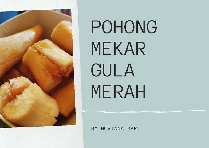 Pohong/Singkong Mekar Gula Merah