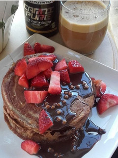 Una foto de Tortitas de chocolate