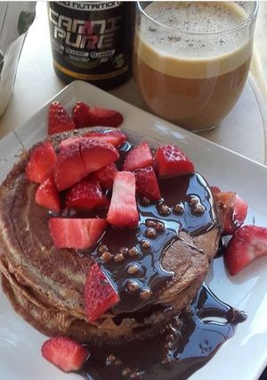 Una foto de Tortitas de chocolate