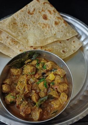 A picture of Soyabean sabji.