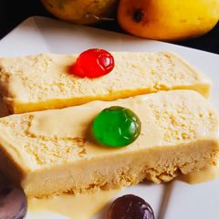 A picture of Mango ice cream.
