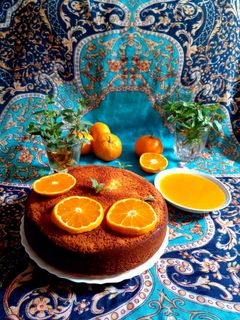 عکسی از دستور کیک نارنگی قابلمه ای