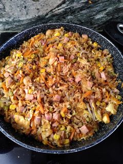 Una foto de Arroz frito, sabrosísimo