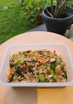 Foto resep Oseng tongkol suwir pete