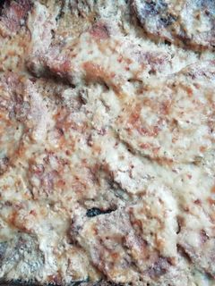 Sajtos-tejfölös karaj recept fotója