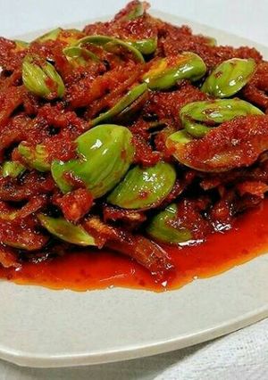 Foto resep Balado teri petai