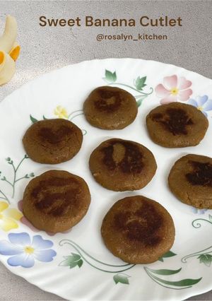 A picture of Sweet Banana Cutlet – Healthy Ghee-Fried Dessert.